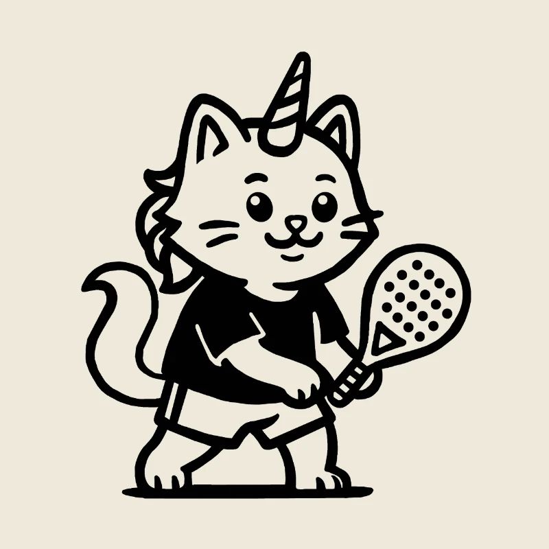 Chat licorne padel 