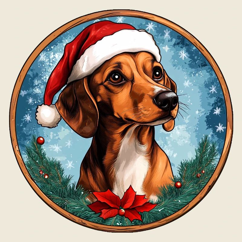 Teckel Père Noël