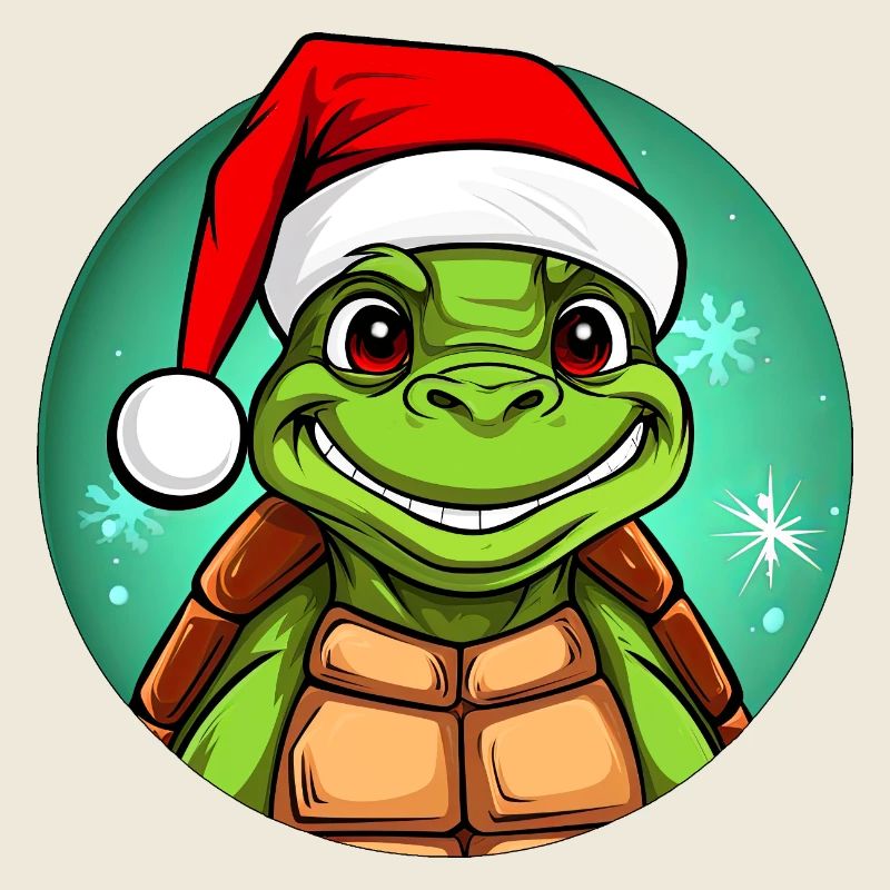 Weihnachtsmann Schildkröte