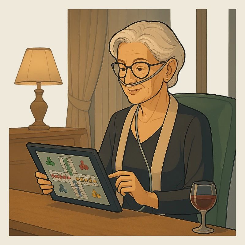 Lors de la soirée jeux sur tablette