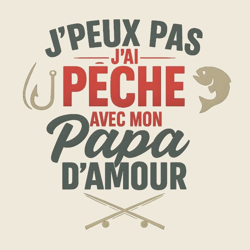 Pêche avec papa d'amour
