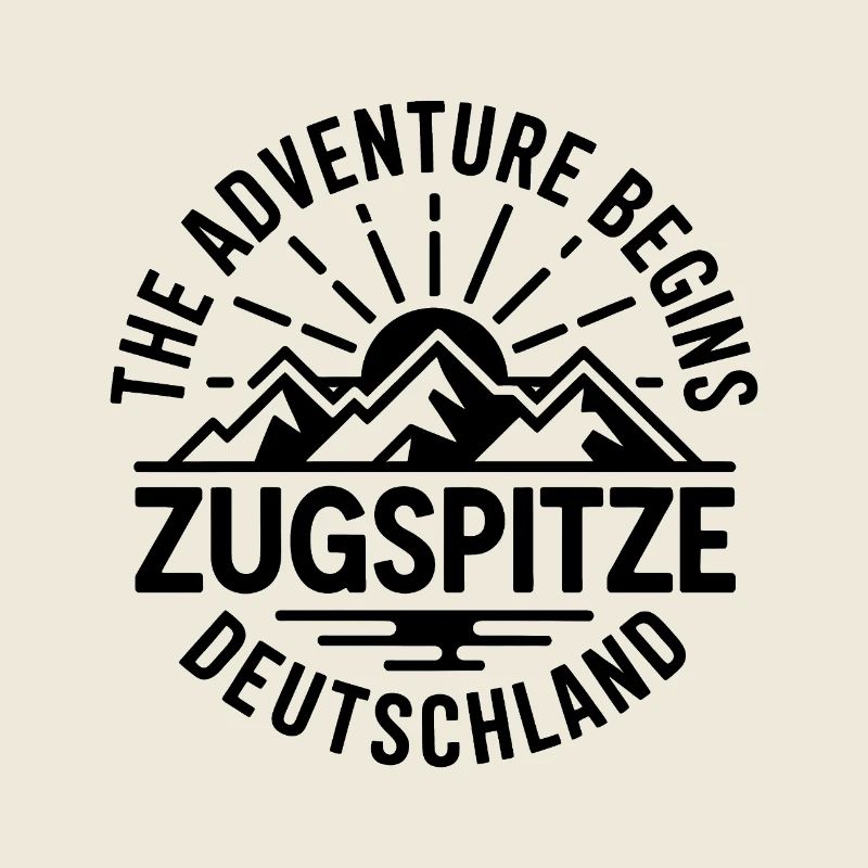 Zugspitze - The Adventure begins - Souvenir Design