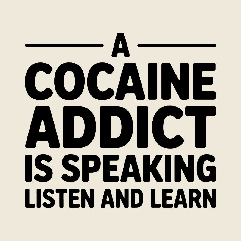 Un accro à la cocaïne parle, écoute et apprend