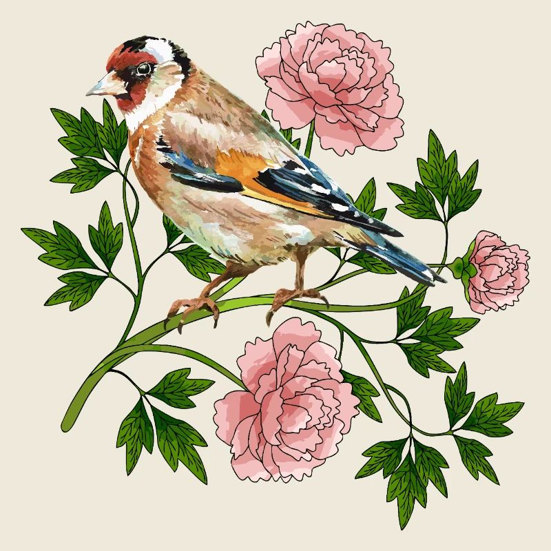 Bunter Vogel