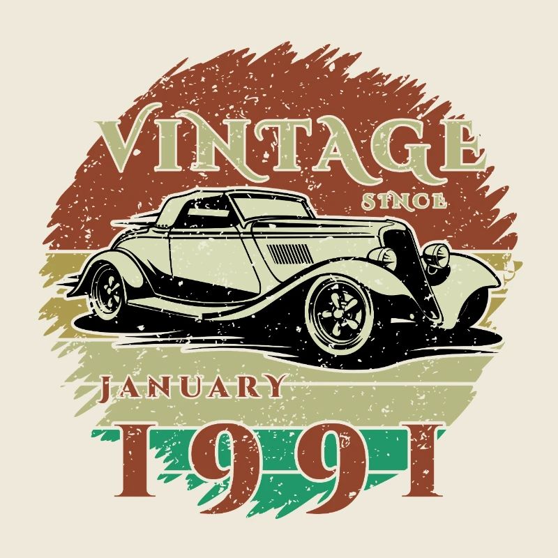 35. Geburtstag - Klassiker - Vintage since 01/1991