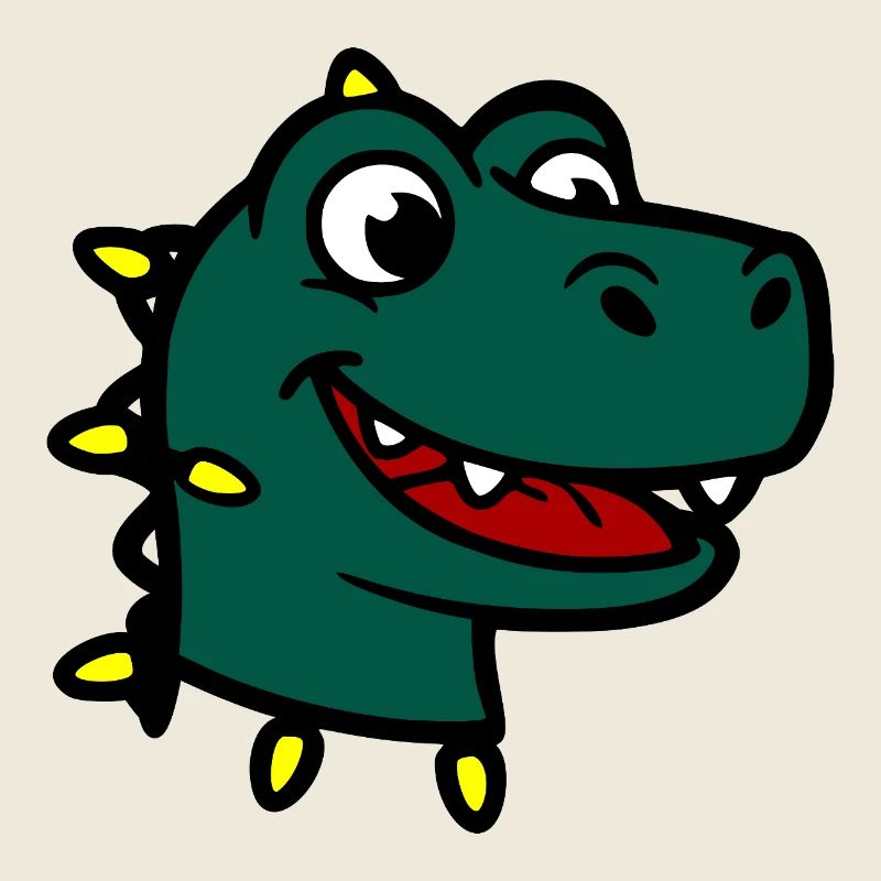 Smiling Dinosaur Christmas Lights