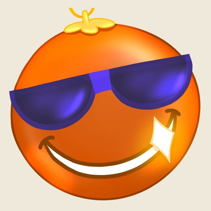 Orange Christmas Ball Sunglasses