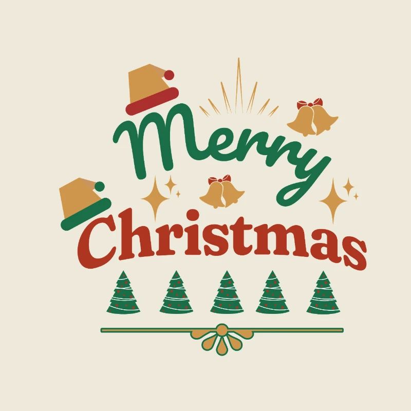 Joyeux Noël imprimé rétro