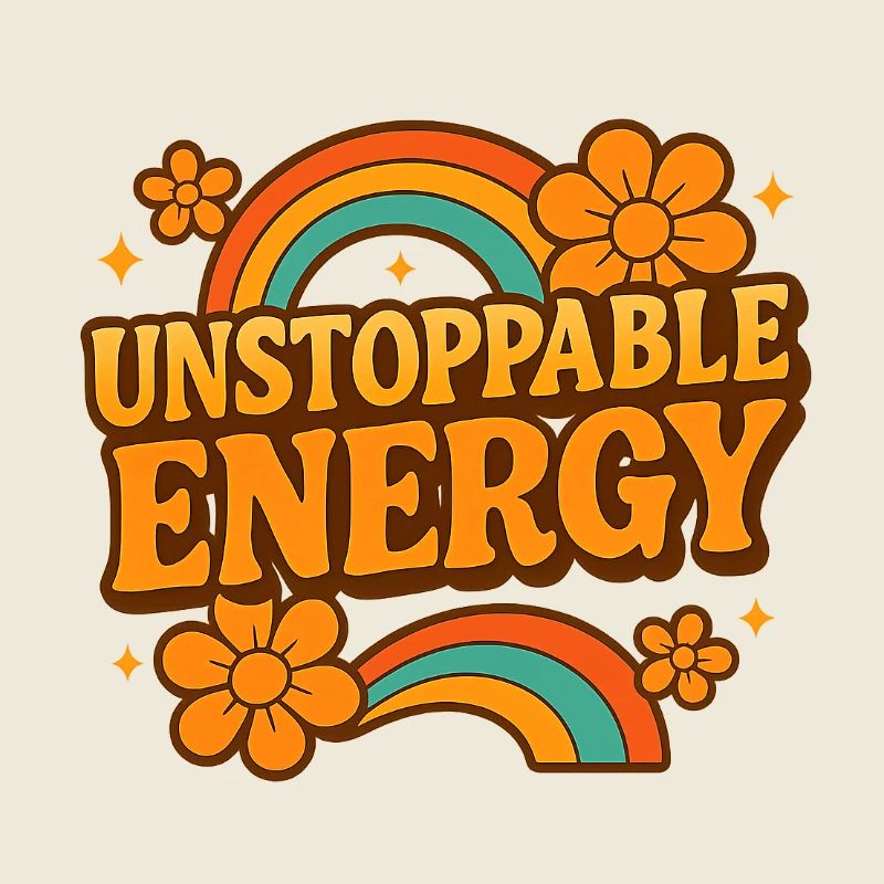 Unstoppable Energy Retro Rainbow