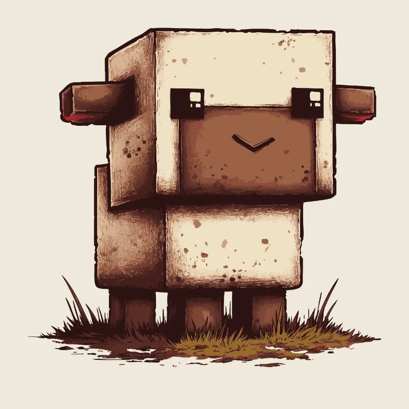Look rétro de Pixel Sheep