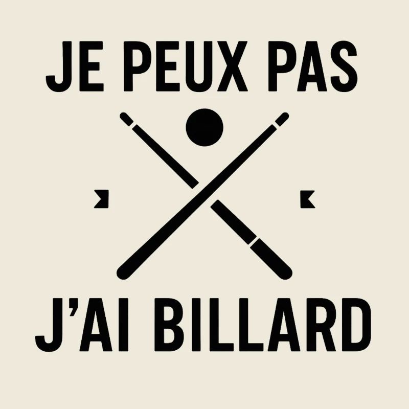 I can't I have billiards