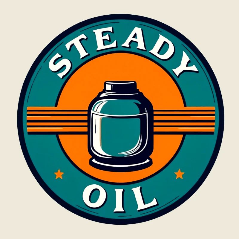 Steady Oil Retro-Emblem