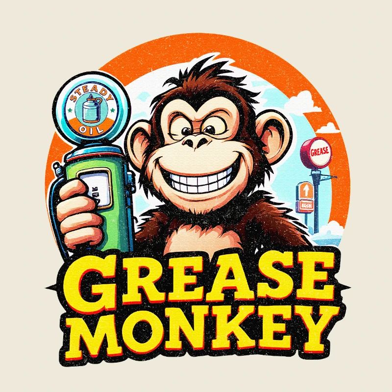 Pompe à carburant rétro GreaseMonkey