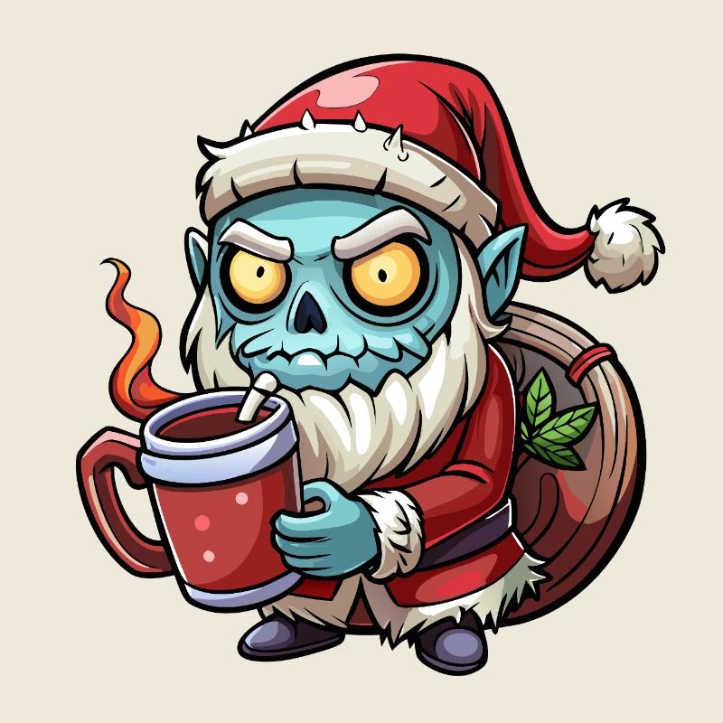 Untoter Weihnachtsmann-Kaffee-Chaos
