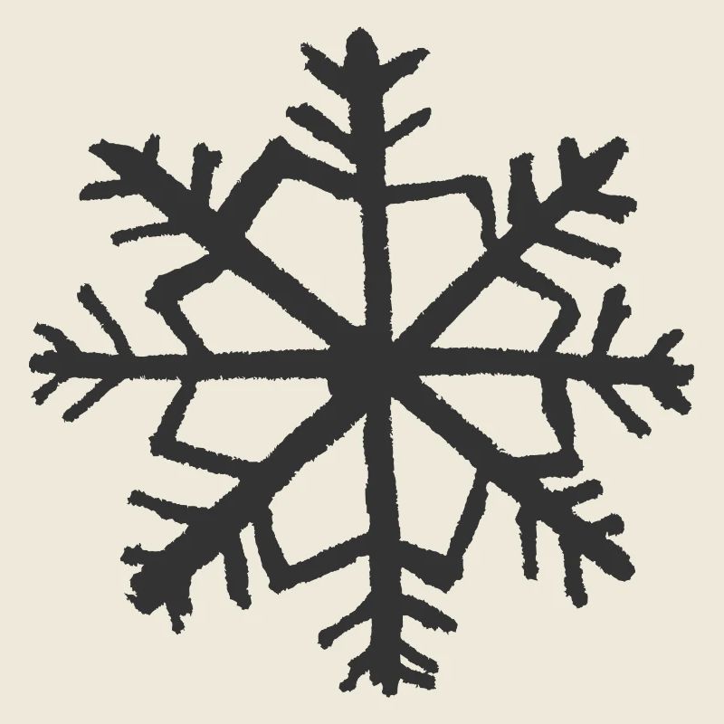 Schneeflocke Winter-Weihnachts-Retro-Grunge