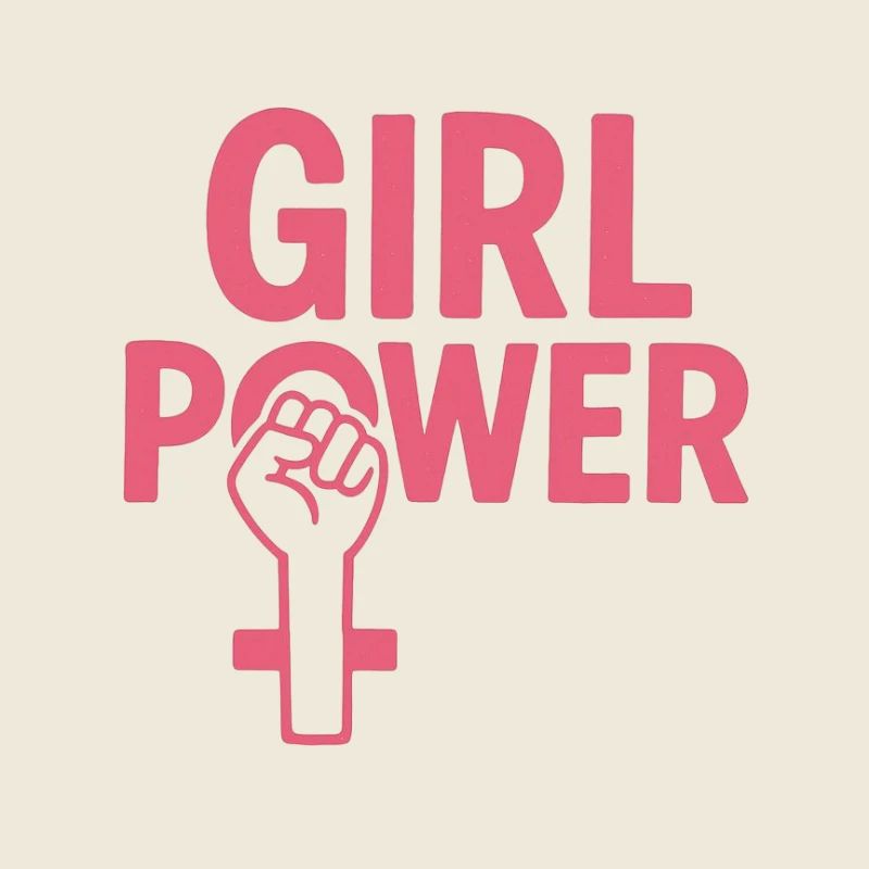 Girl Power Pink Faust-Emblem