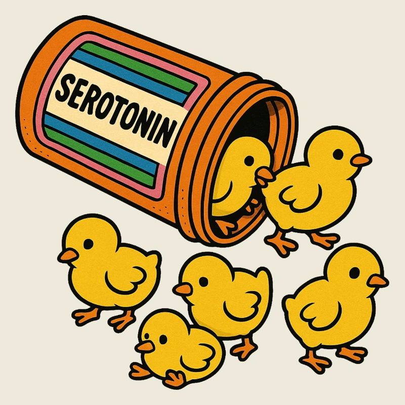 Parade des poussins sérotonine