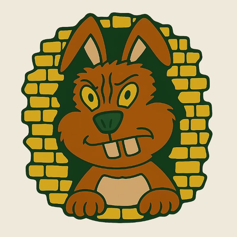 Hoppel hinter der Mauer