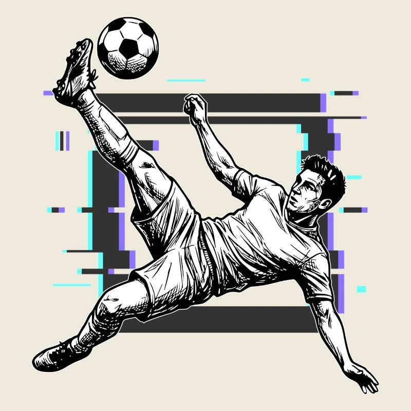 Fußball Schuss Fallrückzieher Tor