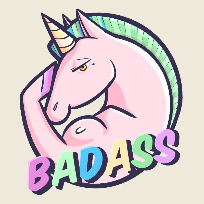 Cooler Pastell-Einhorn-Regenbogen