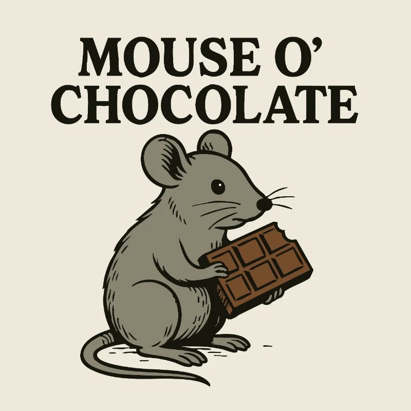 Mouse o’Chocolate Wortspiel Maus Schokolade
