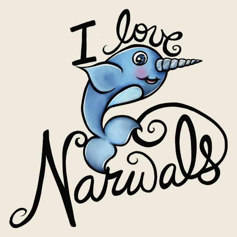 Narwal-Liebes-Illustration