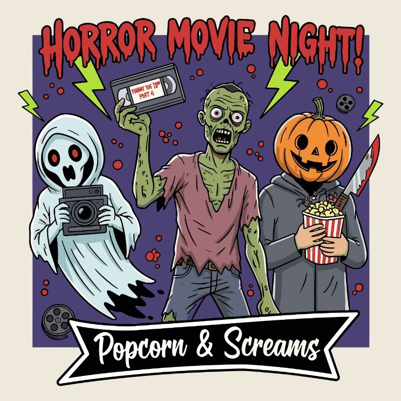 Horror Movie Night: Popcorn & Screams