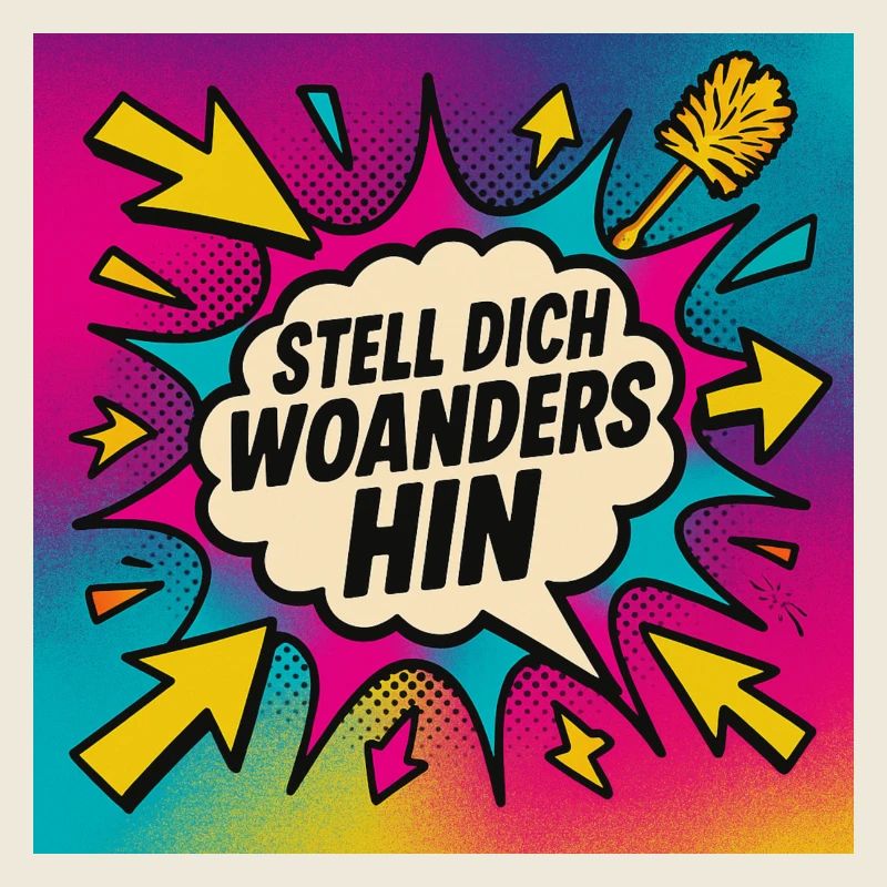 Stand somewhere else Popart