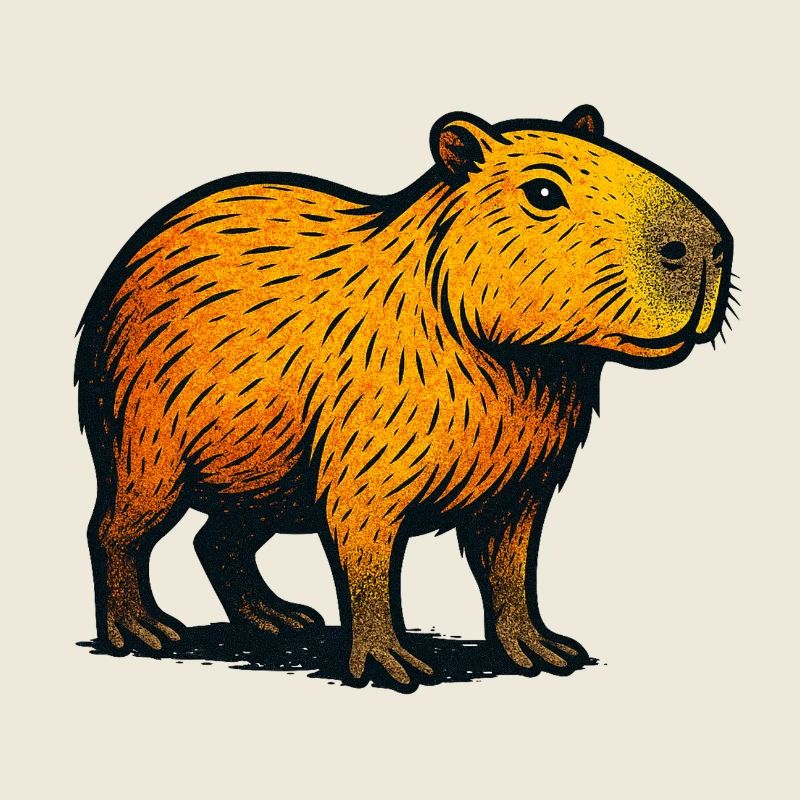 Illustration du dégradé de Kapibara
