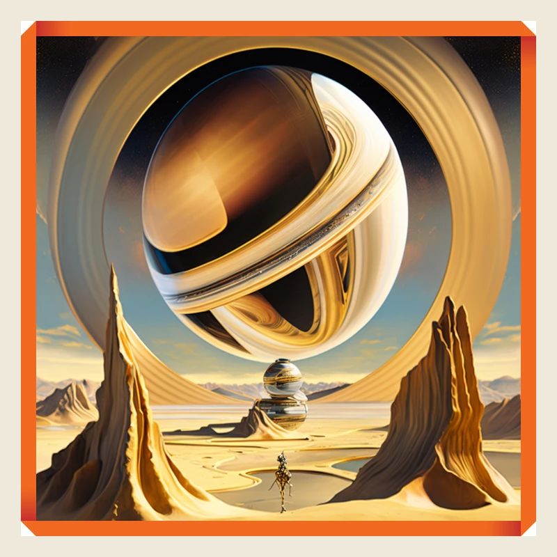 Monde orbital surréaliste primordial