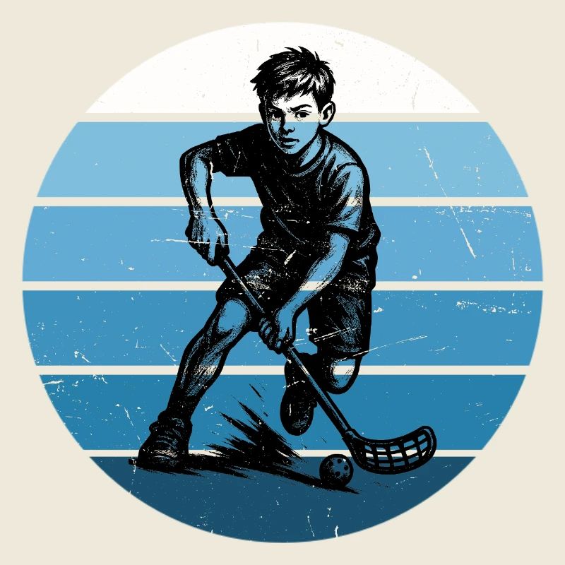 Motif emblématique du floorball