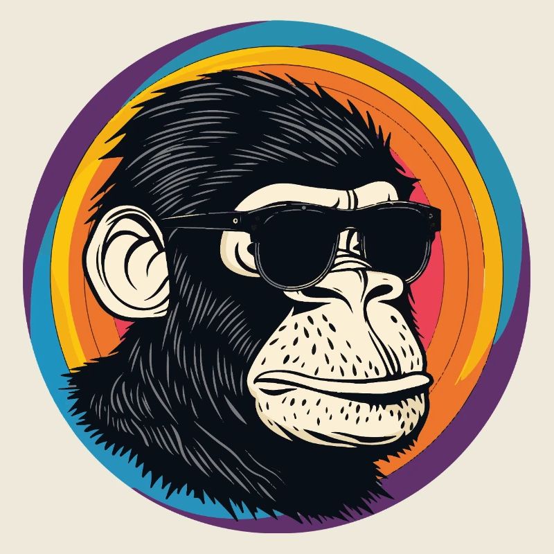 Bande dessinée Lunettes de Soleil Singe