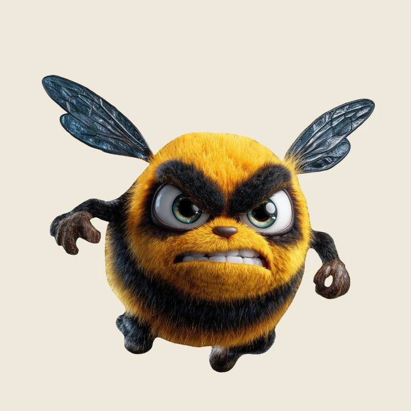 Wuetende_Hummel_Comic_3D_Wut_Insekt_Design