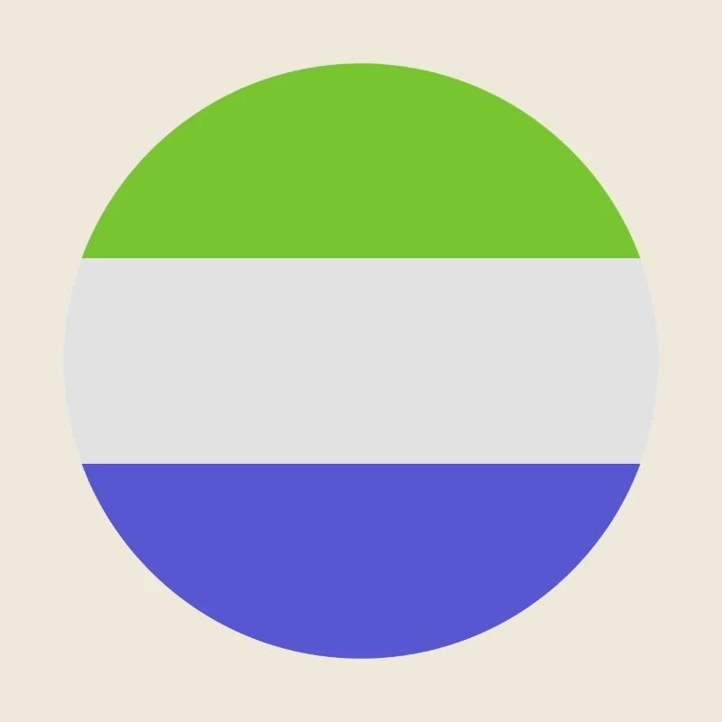 Drapeau rond de la Sierra Leone