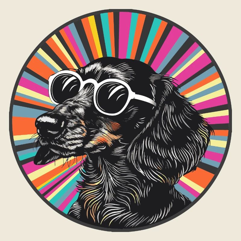 Hund mit Sonnenbrille