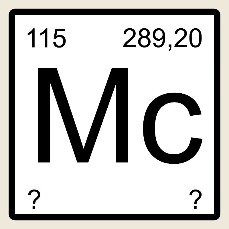 Moscovium Minimal Element Block