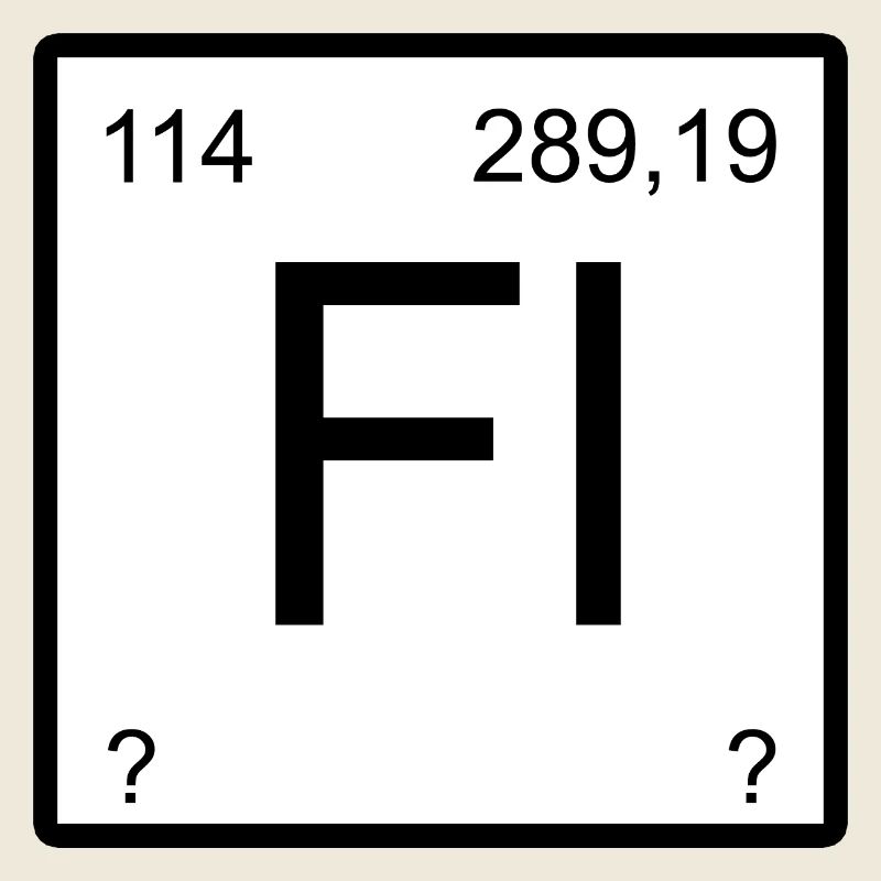 Fl Flerovium Element Symbol