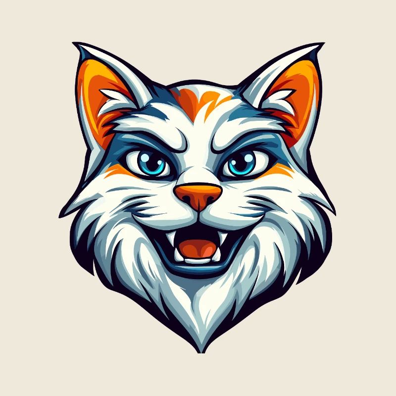 Fierce Feline Cat Mascot Logo