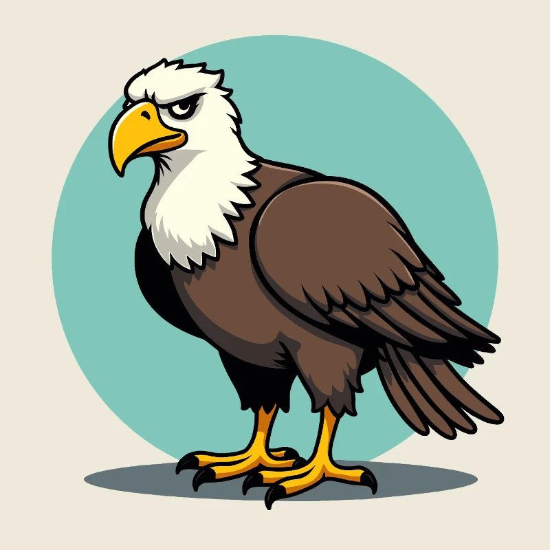 Aigle fier, majestueux oiseau de proie
