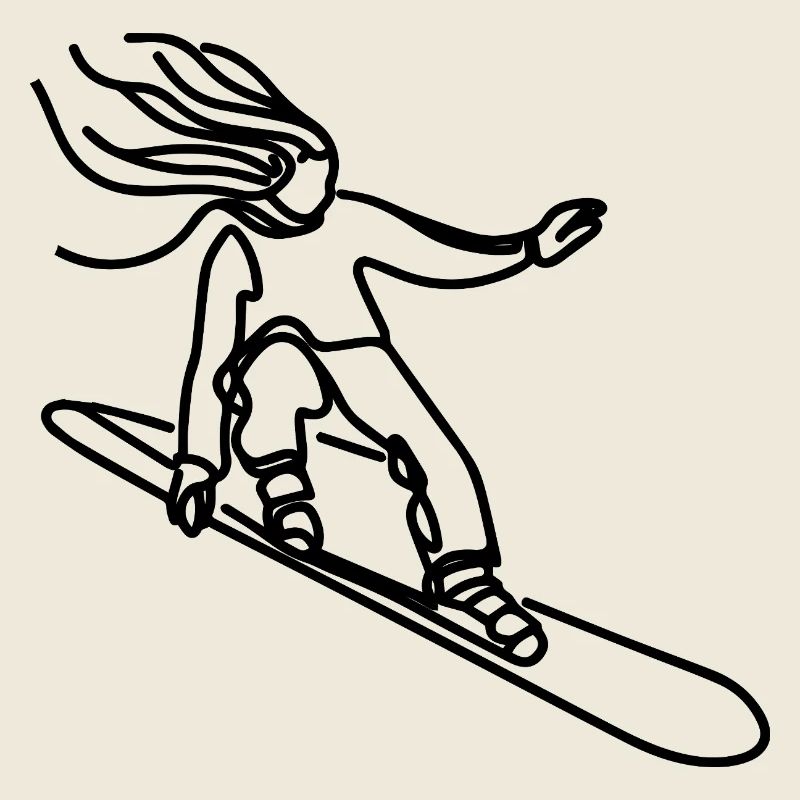 Snowboarderin