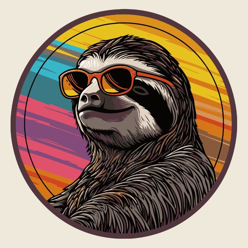 Faultier mit Sonnenbrille