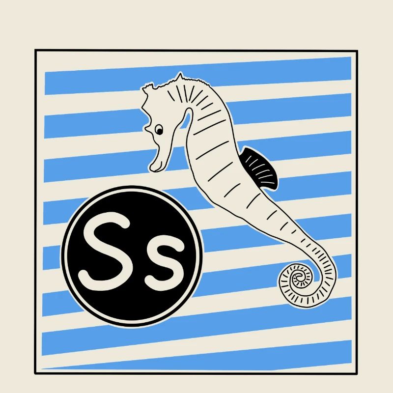 S for Seahorse