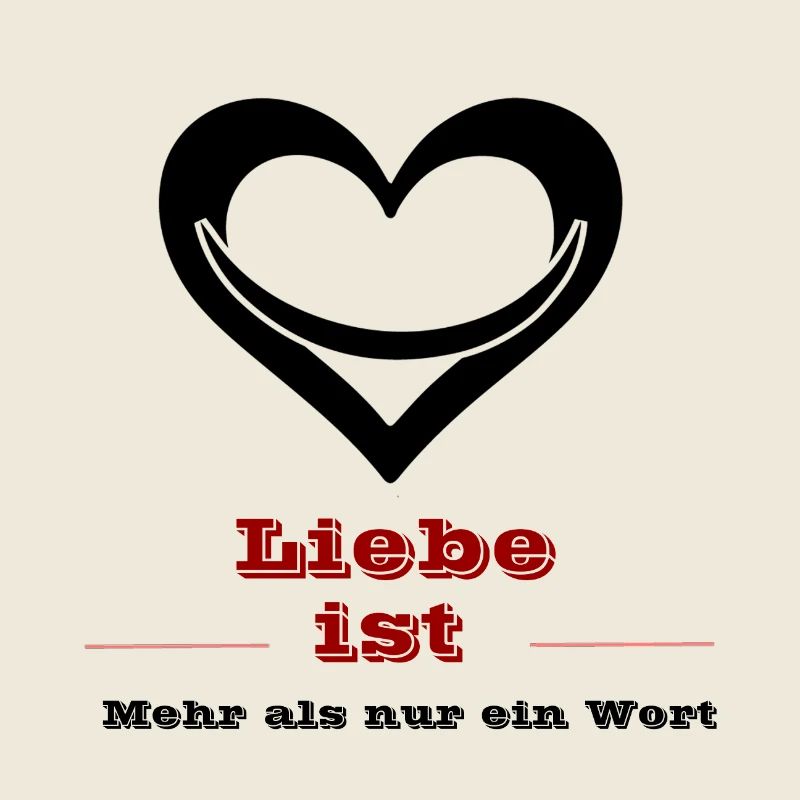 Love is Red Retro Typo