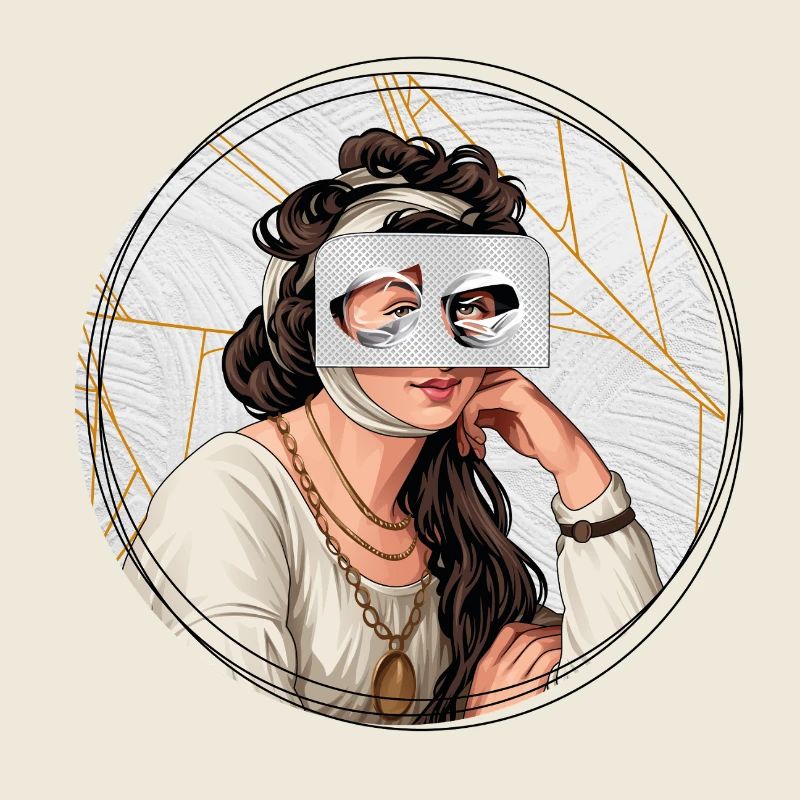 Illustration // Blick durch Medikamente