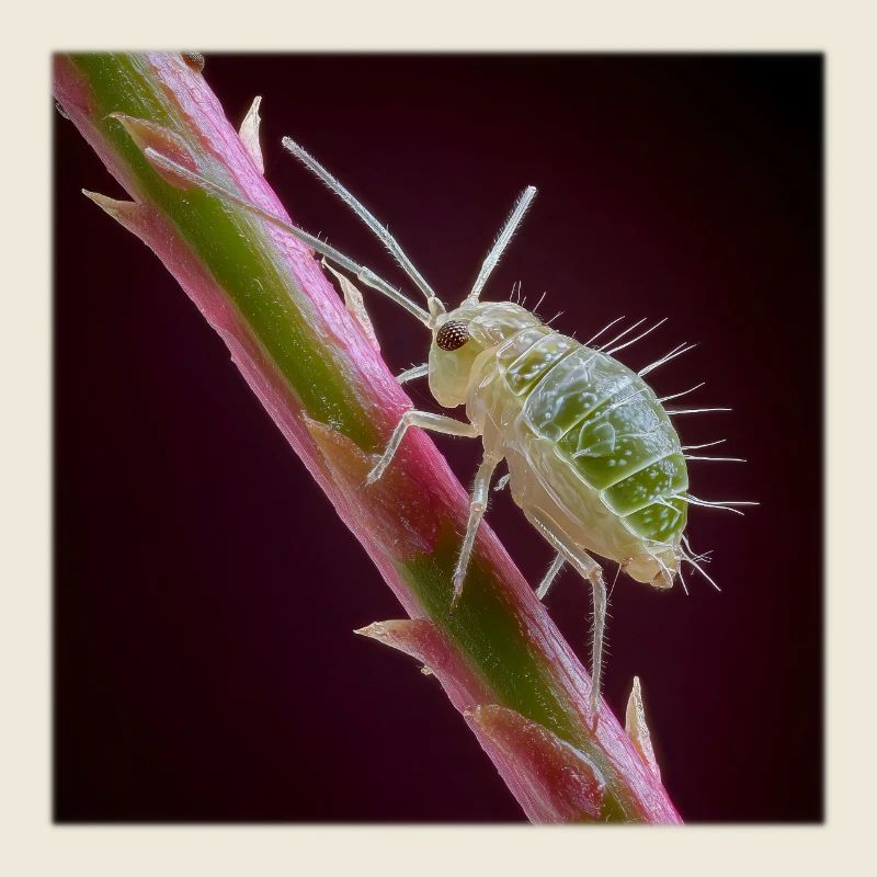 Macro des pucerons verts – Conception d’insectes exotiques