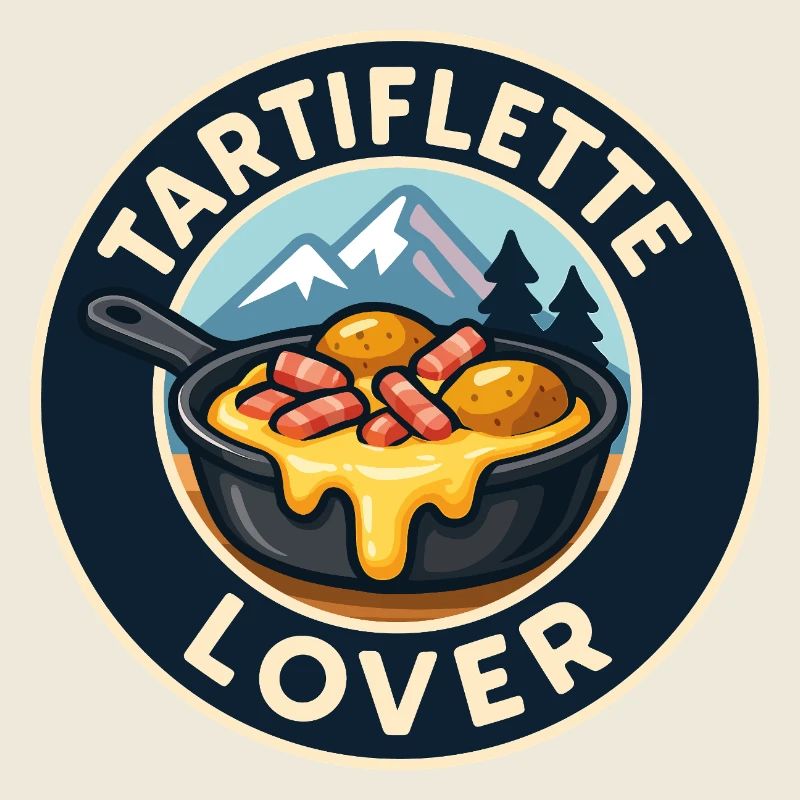 Tartiflette Lover – Bergkäse-Illustration
