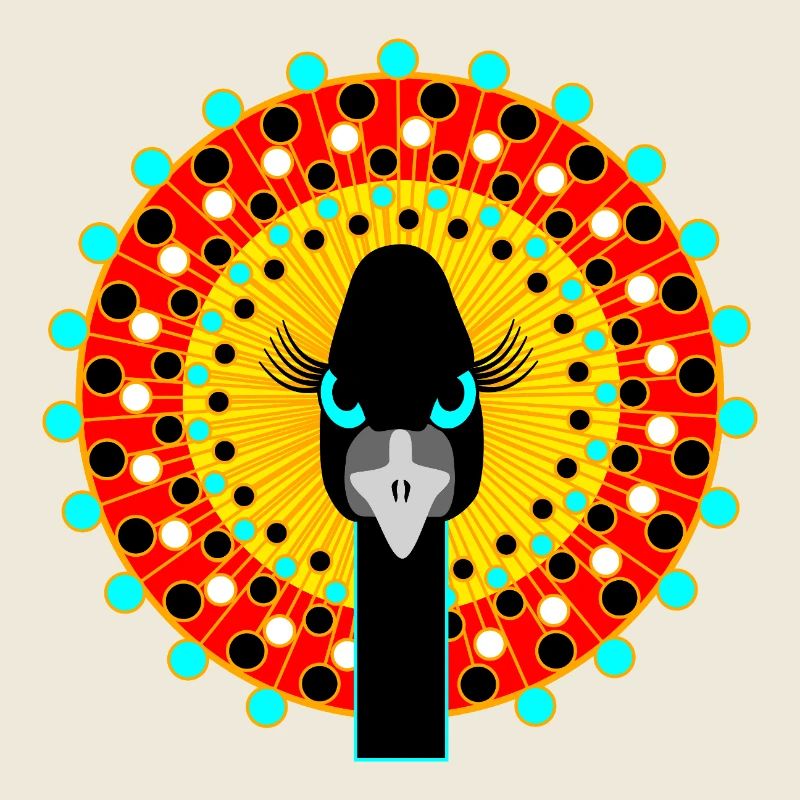 Vogel mit Attitüde.