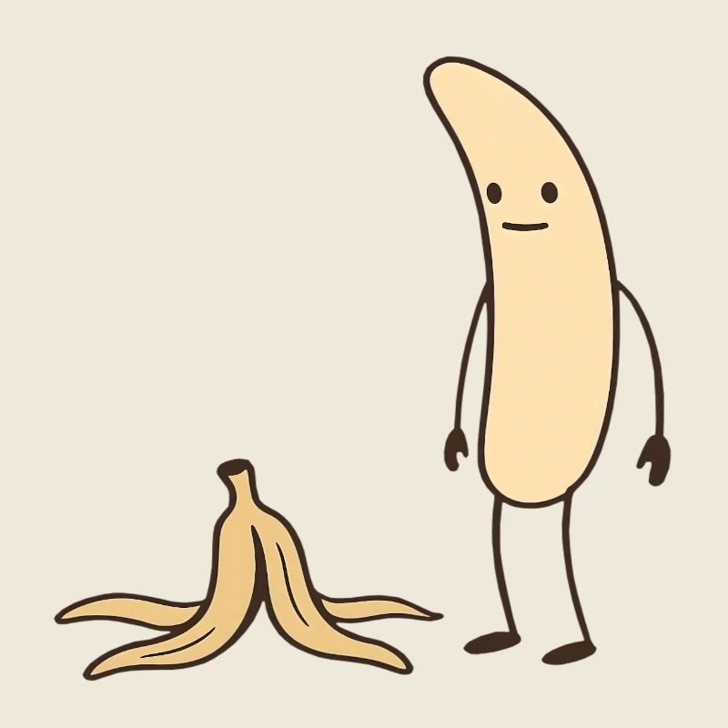 Héros Banane à la peau