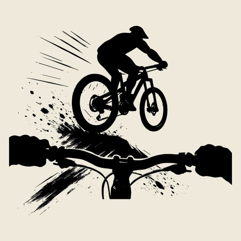 Perspective VTT en descente Perspective VTT Cadeau