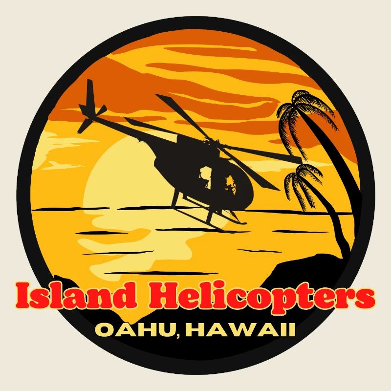 Hélicoptère Islande Hawaii Sunset